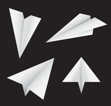 Paper plane.  illustration . Stock Illustration