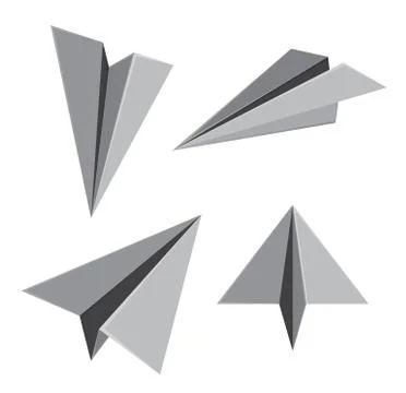 Paper plane.  illustration . Illustrazione stock