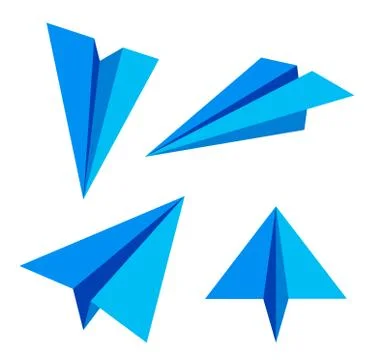 Paper plane.  illustration . Stock Illustration