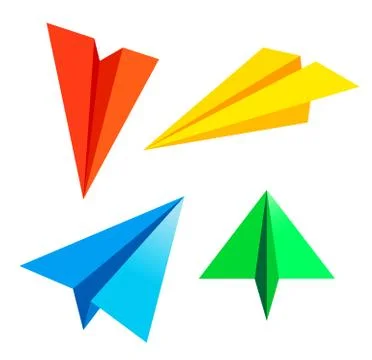 Paper plane.  illustration . Stock Illustration