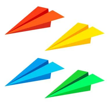 Paper plane.  illustration . Stock Illustration