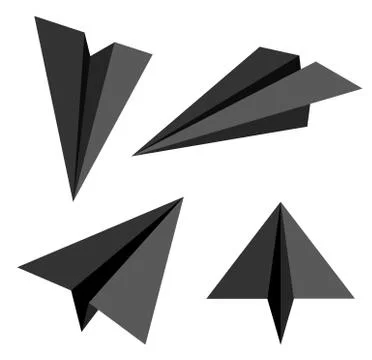 Paper plane.  illustration . Stock Illustration