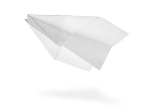 Paper plane isolated Stock Photos