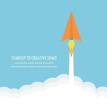 Paper plane launcher Stock Illustration