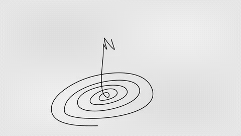 Paper plane, one line drawing animation. Video clip with alpha channel. Stock Footage 308070603