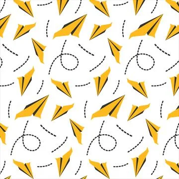 Paper plane pattern 스톡 일러스트