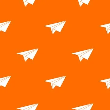 Paper plane pattern seamless Illustrazione stock