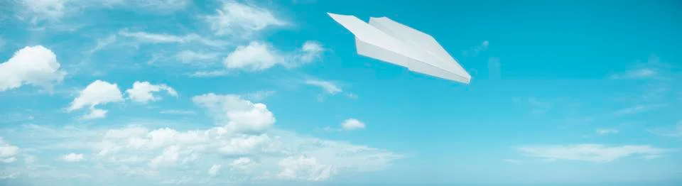 Paper plane Foto stock