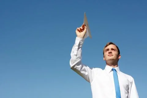 Paper plane Stock Photos