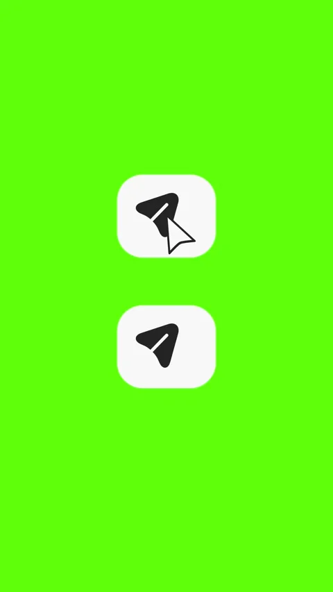 Paper Plane Send Icon Animation – Vertical Share Button – Green Screen 4K Stock Footage 323933196
