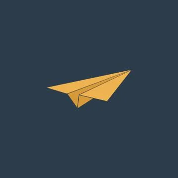 Paper Plane sign Stock Illustration