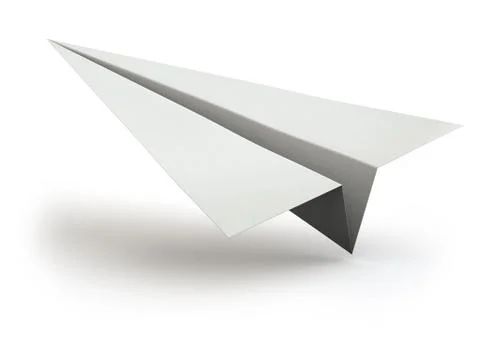 Paper Plane Take Off Concept Stock Illustration