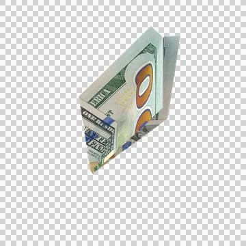 Paper Plane US 100 Dollar Note Money 12 Stock Illustration