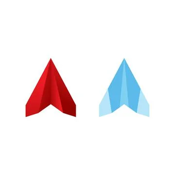 Paper plane Vector icon design illustration Stock Illustration