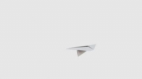 Paper Planes Flying Animation Notebook Style Stock Footage 313781437
