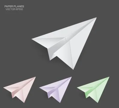 Paper planes Stock Illustration