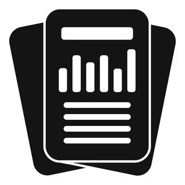 Paper planner icon simple vector. Record keeping documents 库存插图