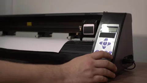 Paper plotter Stock Footage 271168919