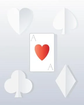 Paper poker Stock Illustration
