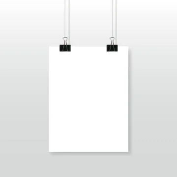 Paper poster Stock Illustration
