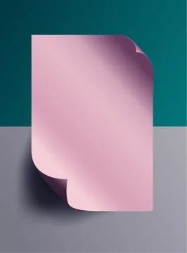 Paper poster or banner on background Stock Illustration