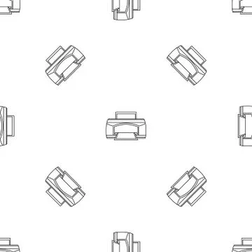 Paper printer pattern seamless Stock Illustration