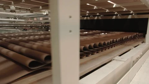 Paper production conveyer Video stock 94846575