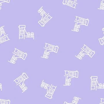 Paper production machine line seamless pattern Stock Illustration