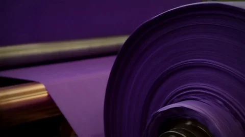 Paper Production in Progress: Machine Roll at Work  Stock Footage 81863134
