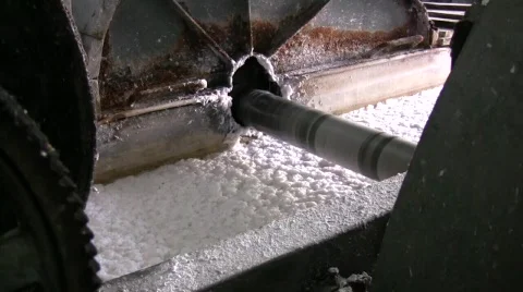 Paper pulp being processed Stock Footage 376783