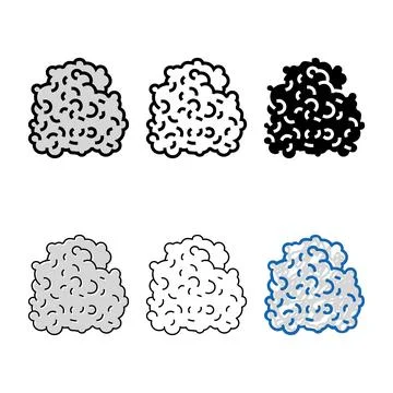 Paper pulp color forms icon vector 스톡 일러스트