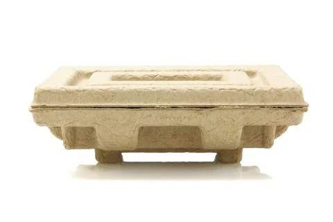 Paper pulp protective packaging Stock Photos