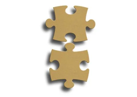 Paper puzzle 2 Stock Illustration