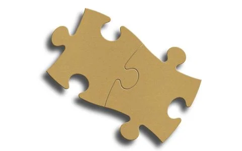 Paper puzzle Stock Illustration