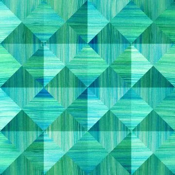 Paper pyramids stacked for seamless background, coffered paneling Stock Illustration