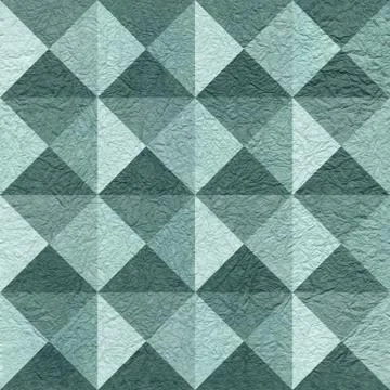Paper pyramids stacked for seamless background, coffered paneling Stock Illustration