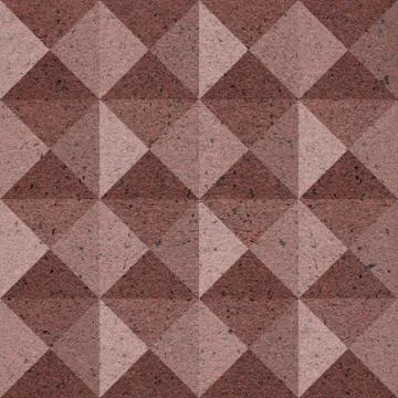 Paper pyramids stacked for seamless background, coffered paneling Stock Illustration