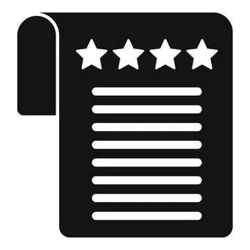 Paper ranking icon simple vector. Star medal Illustrazione stock