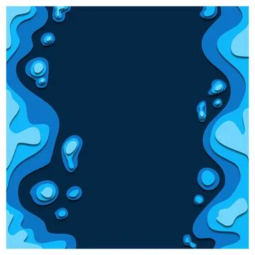 Paper rectangle banner on abstract circle background with drop shadows. Stockillustratie