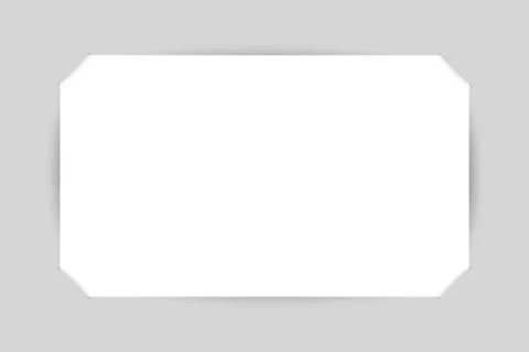 Paper Rectangle Banner Vector. Mock Up. A4. Stock Illustration