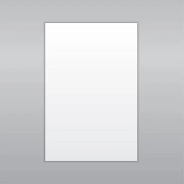 Paper Rectangle Banner Vector. Mock Up. A4. Stock Illustration