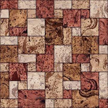 Paper rectangular tile stacked for seamless background Stock Illustration