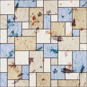 Paper rectangular tile stacked for seamless background Stock Illustration