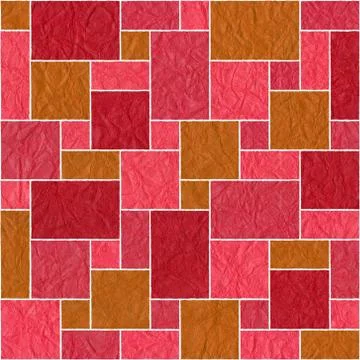 Paper rectangular tile stacked for seamless background Stock Illustration