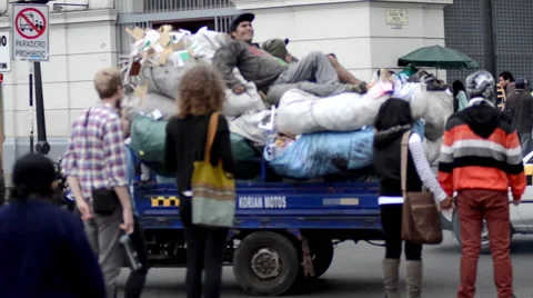 Paper recyclers Stock Footage 40141587