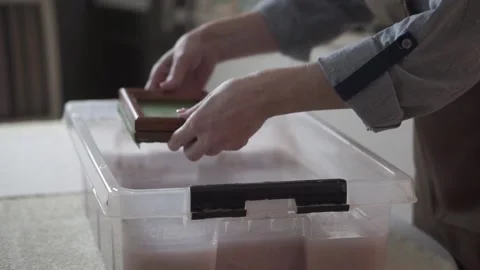 Paper recycling. The concept of zero waste, recycling, ecology. Stock Footage 170059487