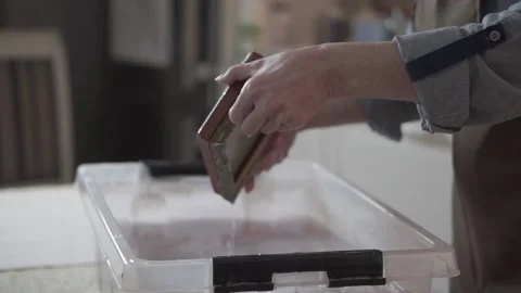 Paper recycling. The concept of zero waste, recycling, ecology. Stock Footage 170059488
