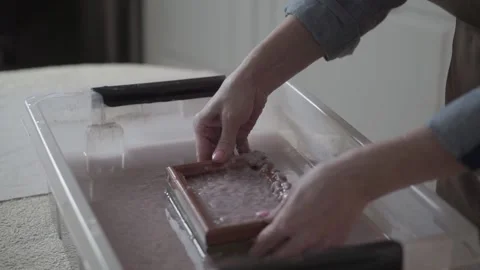 Paper recycling. The concept of zero waste, recycling, ecology. Stock Footage 170059517