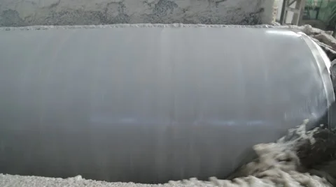 Paper recycling machine Stock Footage 62944745