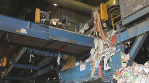 PAPER RECYCLING PLATFORM Video stock 6527128